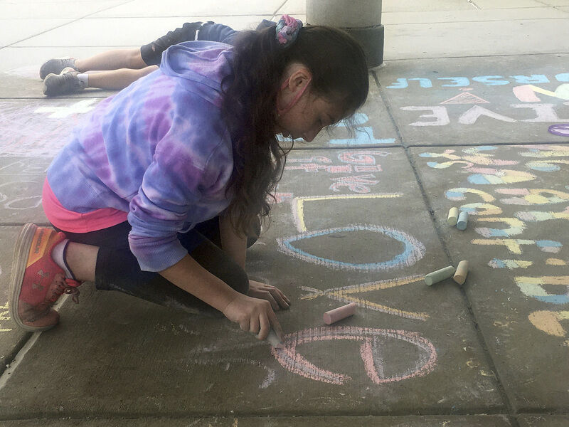 Graffiti as art - and encouragement